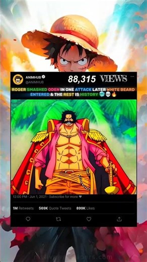 ROGER VS WHITEBEARD 🥶⚡ #shorts