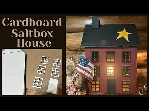 Carboard Saltbox House ~ Requested