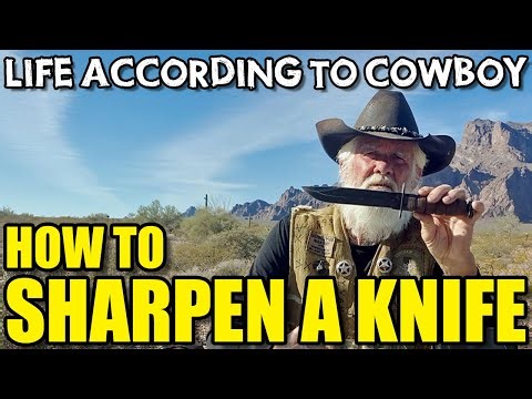 Sharpen Your Knife with a Carborundum, a Strop, and a Cowboy