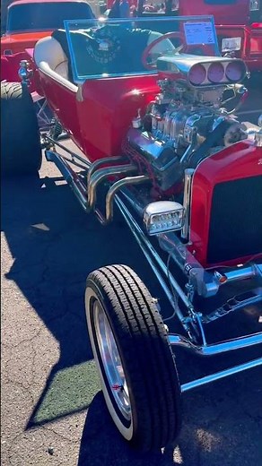 1923 T-Bucket Hot Rod with Chrome Engine Scoop #hotrod #v8power #hotrodlife #hotroddragweek