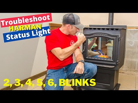Trouble Shooting Status light 2, 3, 4, 5, 6 blinks Harman Pellet stove P series