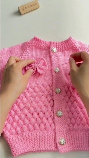👶Easy Baby Sweater Knitting Cute & Simple Pattern