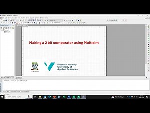 Multisim VII - Making a 2 bit comparator