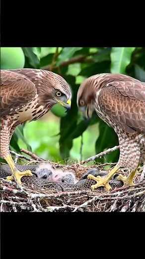 Epic Nest Defense! Two Hawks Battle Deadly Snake to Save Their Chick! 🦅🐍