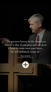 “The greatest heresy in the American church is that if you pray and ask Jesus Christ to come into your heart, He will definitely come in. You will not find that in any place in scripture. You will not find that in Baptist history until about 50 years ago. What you need to know is that salvation is by faith and faith alone in Jesus Christ. And faith alone is preceded and followed by repentance.” Paul Washer #CreedsConfessions #Christ #Truth #Scripture #trinity #WordofGod #Bible #Christian #Jesus 