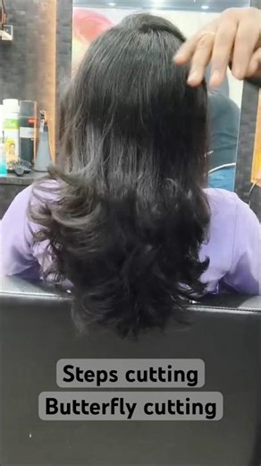 Haircutting #haircut #butterflycut #cuttingskills #easyhaircut #womenhaircut #butterflycutting #hair