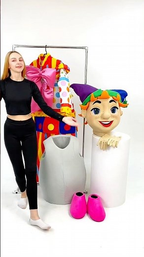 Clown Mascot Costume 🤡 | Try-On & Character Showcase