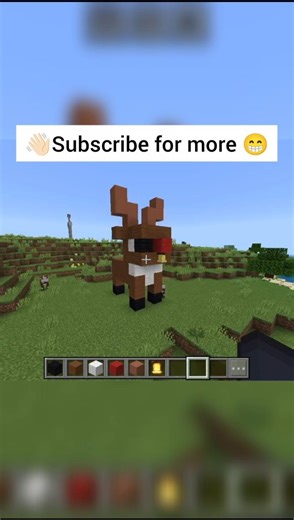 |Minecraft|Reindeer 🦌|In Minecraft PE #minecraft #@pandagaming00418#trandingshort #viral
