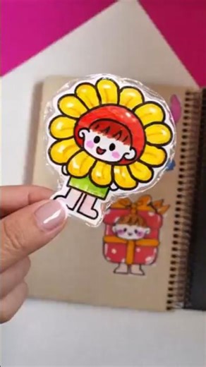 Relaxing Sticker Making ASMR 🌻 | Calm Handmade Art #drawing #asmr
