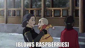[BLOWS RASPBERRIES]