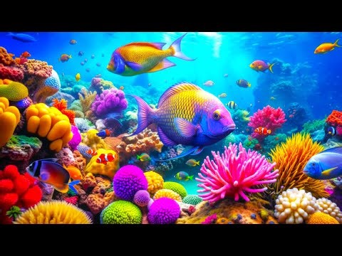 The Best 4K Aquarium - Relax with Graceful Jellyfish, Shimmering Fish & Deep Sea Beauty