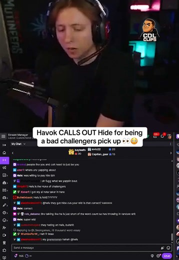 Havok Questions Hide's Experience as a Challenger