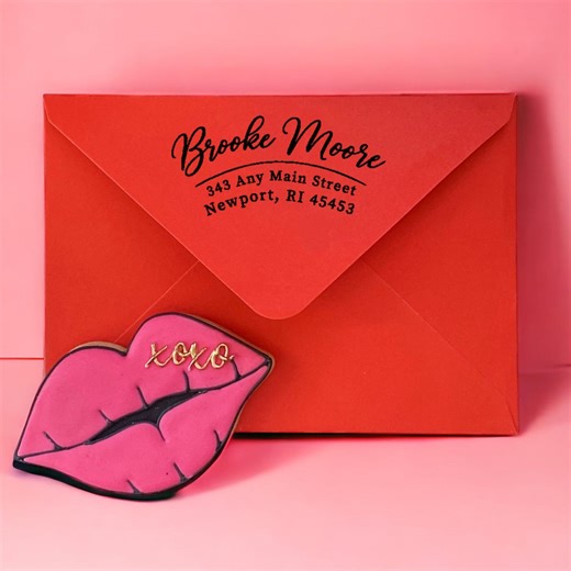 Personalized Return Address Stamp – Custom Script Curve Address Stamp, Self Inking or Rubber Stamp, Wedding Stamp, Housewarming Gift - Etsy