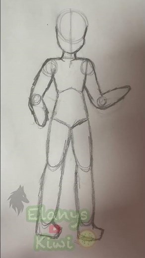 Tutorial de corpo masculino no meu estilo! :3 #art #sketchbook #arttutorial #seflopareuchoro