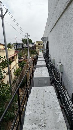 Haier outdoor unit#indoor fabric duct connecting