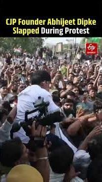 Cockroach Janta Party Founder Abhijeet Dipke Slapped During Protest In Rajasthan's Jaipur