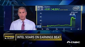 2.5K views · 67 reactions | Intel soars on an earnings beat. With the stock up 6% after hours, what's next for Intel? | CNBC Fast Money | Facebook