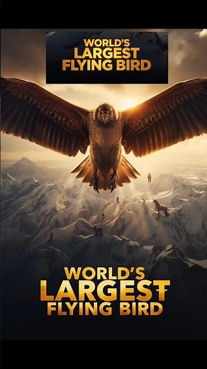 दुनिया का सबसे बड़ा उड़ने वाला पक्षी❓ World's Largest Flying Bird‼️ Condor Facts🦅😱”