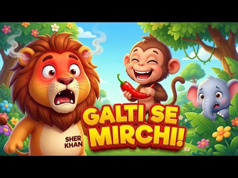 GALTI SE MIRCHI! 🌶️ Sher Khan Ka Gussa 🦁 New Cartoon | Hindi Moral Story