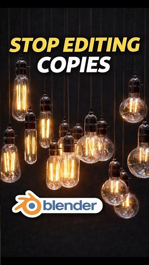 Stop Editing Copies One by One l Blender Tutorial Beginner (CRTL + L Shortcut)