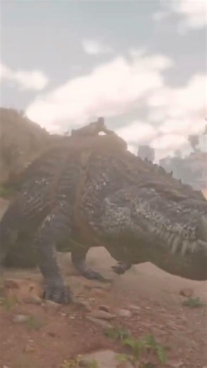 Je vous montre les dinosaures qu’on a sur notre survie venez sur twitch #ark