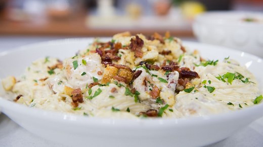 Chicken Caesar angel hair pasta: Ryan Scott demonstrates his recipe