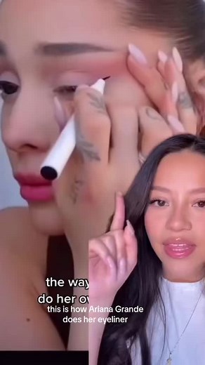 Ariana Grande Eyeliner Tutorial with Selena Gomez's Eyeliner