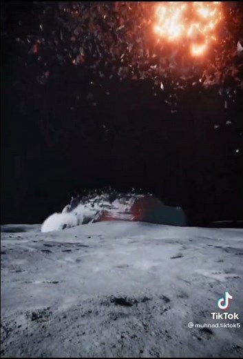 Video of Earth exploding from the moon💀🌑🌍. looks realistic😥