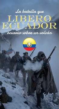 The battle that liberated Ecuador took place on a volcano. 🌋 🇪🇨
