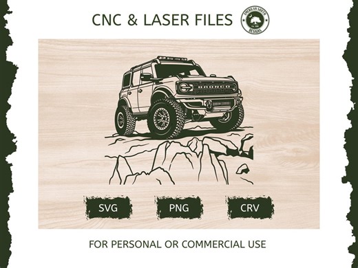 Bronco Overlanding 2 - SVG - CNC Laser File (digital Download) - Etsy