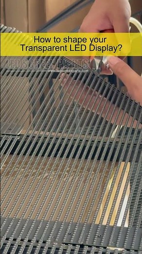 Cutting and Shaping Flexible Transparent LED Display Modules