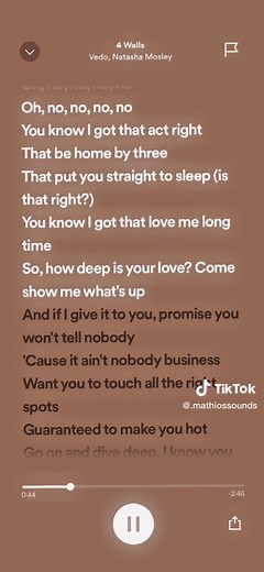 4 Walls - Vedo ft. Natasha Mosley | Lyrics, Dance, & More