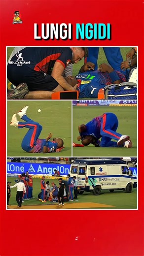 Heartbreaking Moment 💔 Lungi Ngidi Injury Leaves Fans Emotional 😭#cricket #shorts