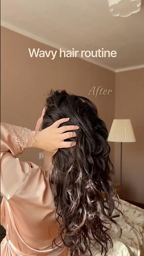 My step-by-step wavy hair routine #wavyhairtips #wavyhairroutine