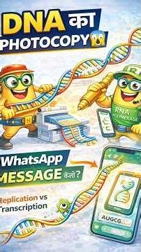 DNA ka Photocopy 😱 ya WhatsApp Message? | Replication vs Transcription 🔥 #BiologyShorts #NEET