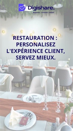 Réservations, commandes, confirmations.