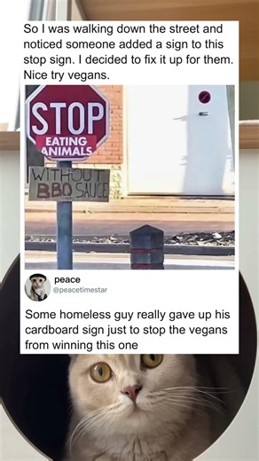 Someone added extra text to this stop sign