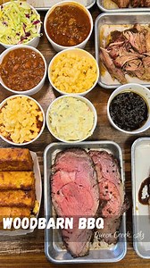 FAMILY OWNED AZ STYLE BBQ 💨🔥🍗[paid] Back when I took a meat camp, I met Skylar whose family runs and owns Woodbarn_bbq. They’ve been around since 2019 and have over 50 years of bbq experience. They use pecan and mesquite and are considered an “AZ” style bbq! They have great specials like their weekly lunch special that is $13, prime rib Saturdays and meatloaf on Wednesdays! We tried: ▪️1/2lb brisket $15▪️1/2lb pulled pork $11▪️1/2lb Turkey $13▪️1/2lb Sausage $10▪️1/2 Rack Ribs $16▪️Wednesday 