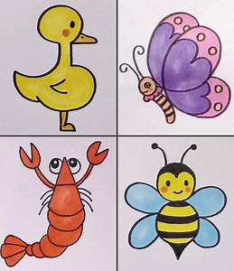 1.2M views · 13K reactions | Learn to Make Easy Animal Drawings in Simple Steps | DIY Hacks | Facebook