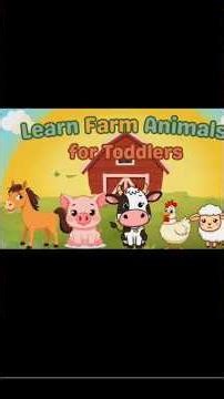Learn Farm Animals for Toddlers 🐮 | Fun Animal Sounds & Preschool Learning