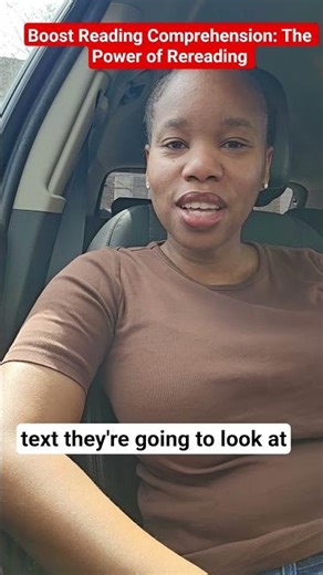 Reread to Remember! Boost comprehension in 2 mins. #ReadingTips