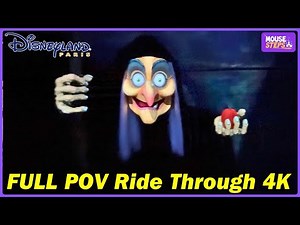 Snow White and the Seven Dwarfs Full POV Ride Experience with Queue at Disneyland Paris (4K)