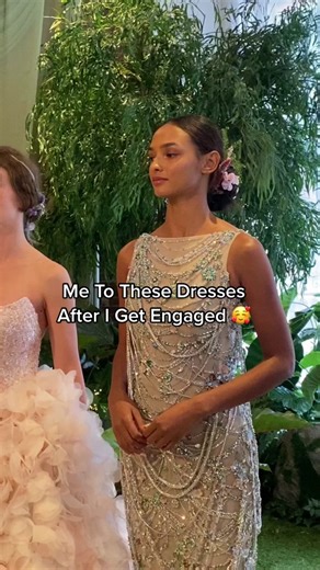 Princess ball gowns and sparkly wedding dresses will be having their moment in 2023 and we’re here for it!!! ✨👰‍♀️💞 #weddingdressinspo #weddingtrends #2023weddingtrends #weddingtok💍