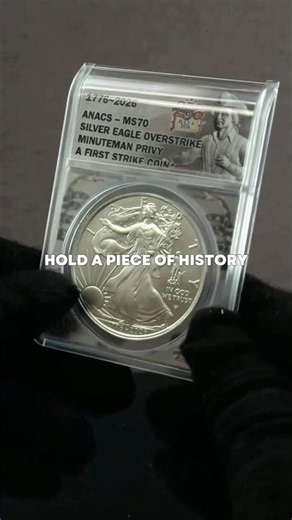 Hold a Piece of History 🇺🇸 Silver Eagle Overstrike