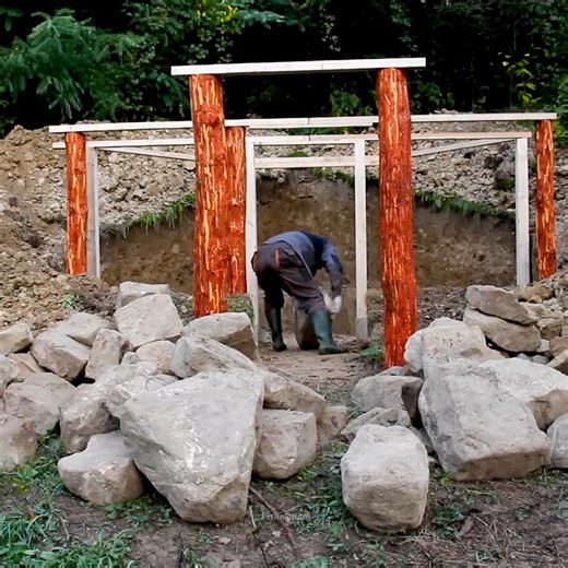 I'm building a dugout alone. Homemade furniture. I create comfort in the dugout..#forestcabin #adventure #wilderness #camping #bushcraftcamping #logcabin #cabin #survival | Adventures Bushcraft