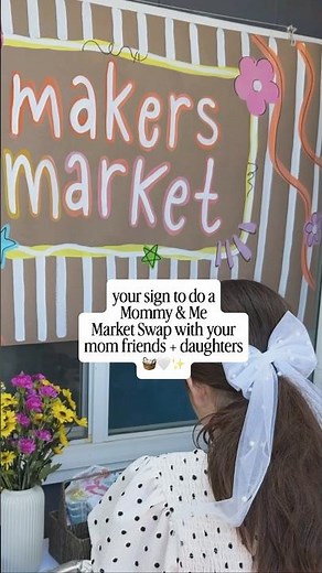 Girls Night Ideas | Mommy and Me ideas | Mom and Me Market Swap Night 🧺🤍✨