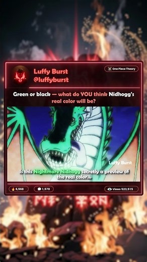 Is Nidhogg green? 🐉 | One Piece Theory 👒 | #luffy #loki #nidhogg #onepiece