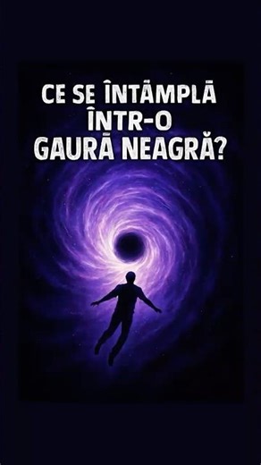 Ce s-ar Întâmpla dacă ai Cădea într-o Gaură Neagră? 🕳️ #cosmos