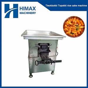 [Hot Item] Full Automactic Korean Food Tteokbokki Dookki Topokki Rice Cake Making Machines Processing Plant