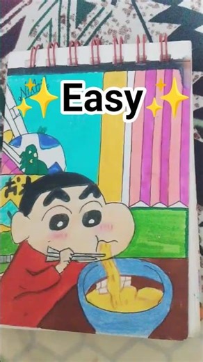 Easy Shinchan Drawing Tutorial | Cartoon Drawing 🖍️